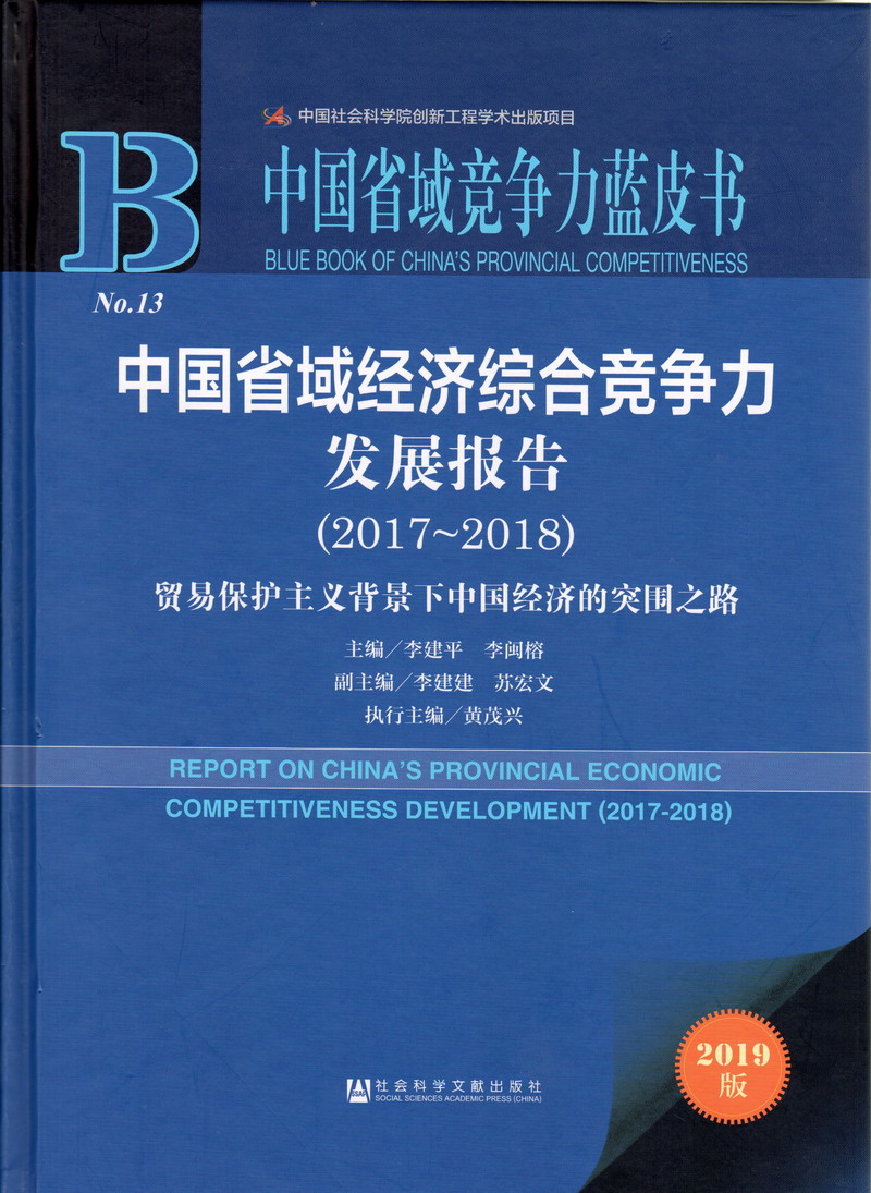 全球最大免费艹b国产影库中国省域经济综合竞争力发展报告（2017-2018）